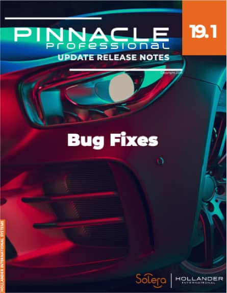 Pinnacle Professional V19.1 bug fixes 