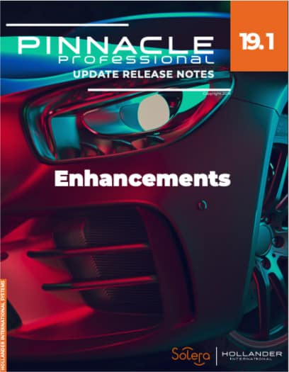 Pinnacle Professional V19.1 Enhancements release notes
